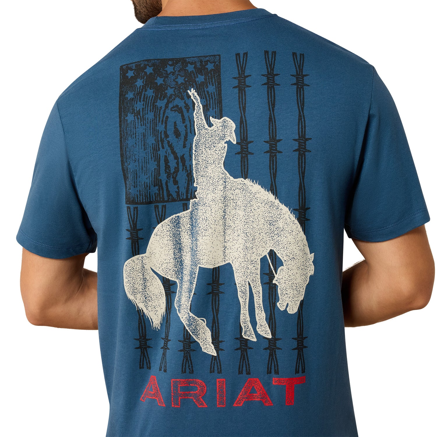 Ariat Men's Flag Bronco Classic Fit T-Shirt - Image 3