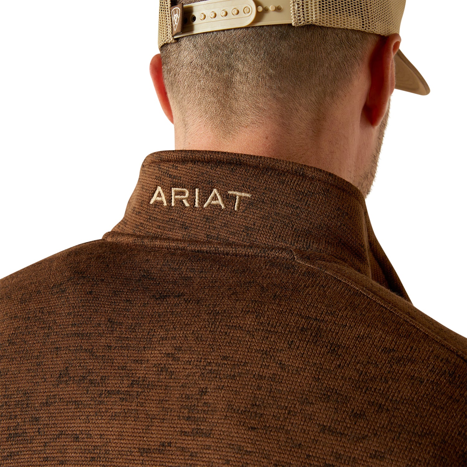 Ariat Men's Caldwell Logo 1/4 Zip Sweater - Image 4