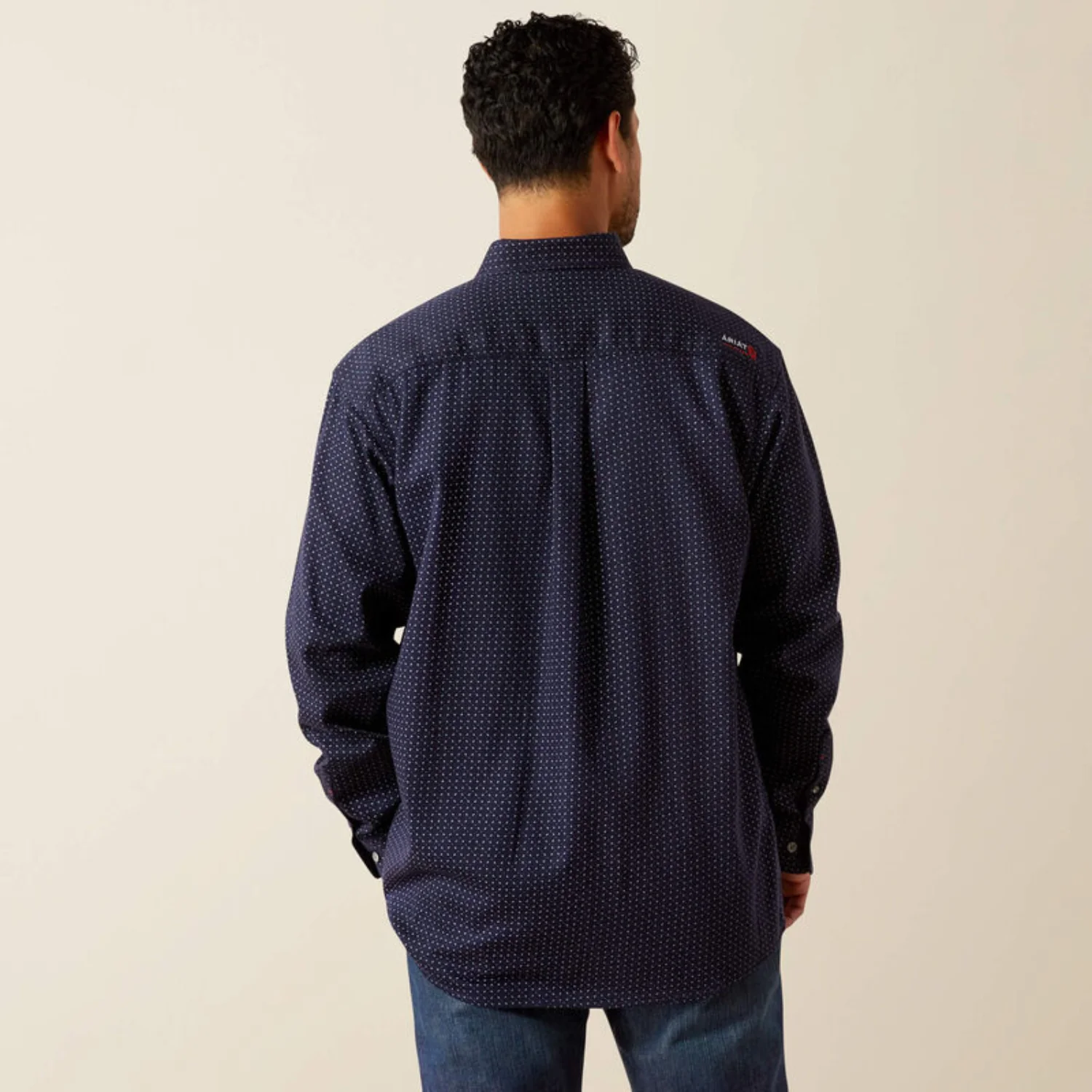 Ariat Men's FR Lever Button-Down Long Sleeve Safety Work Shirt - Image 3