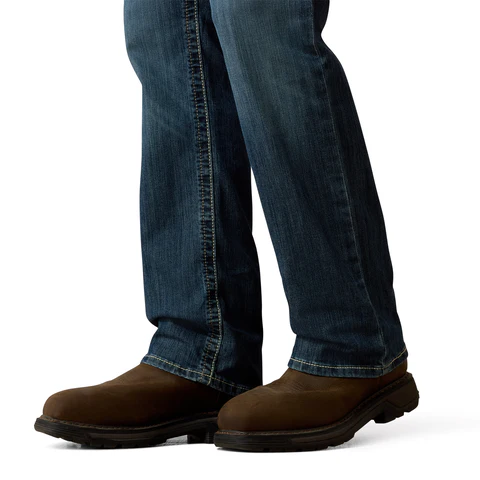 Ariat Men's FR M4 Relaxed Stretch DuraLight Boundary Boot Cut Jean - Image 5