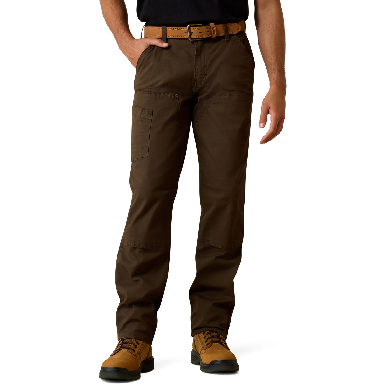 Ariat Men's Rebar M4 Low Rise DuraStretch Made Tough Double Front Stackable Straight Leg Pant