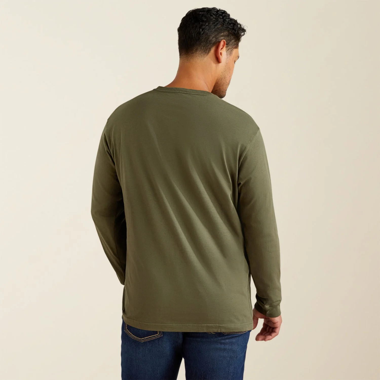 Ariat Men's Rebar Cotton Strong Graphic Long Sleeve T-Shirt - Image 3