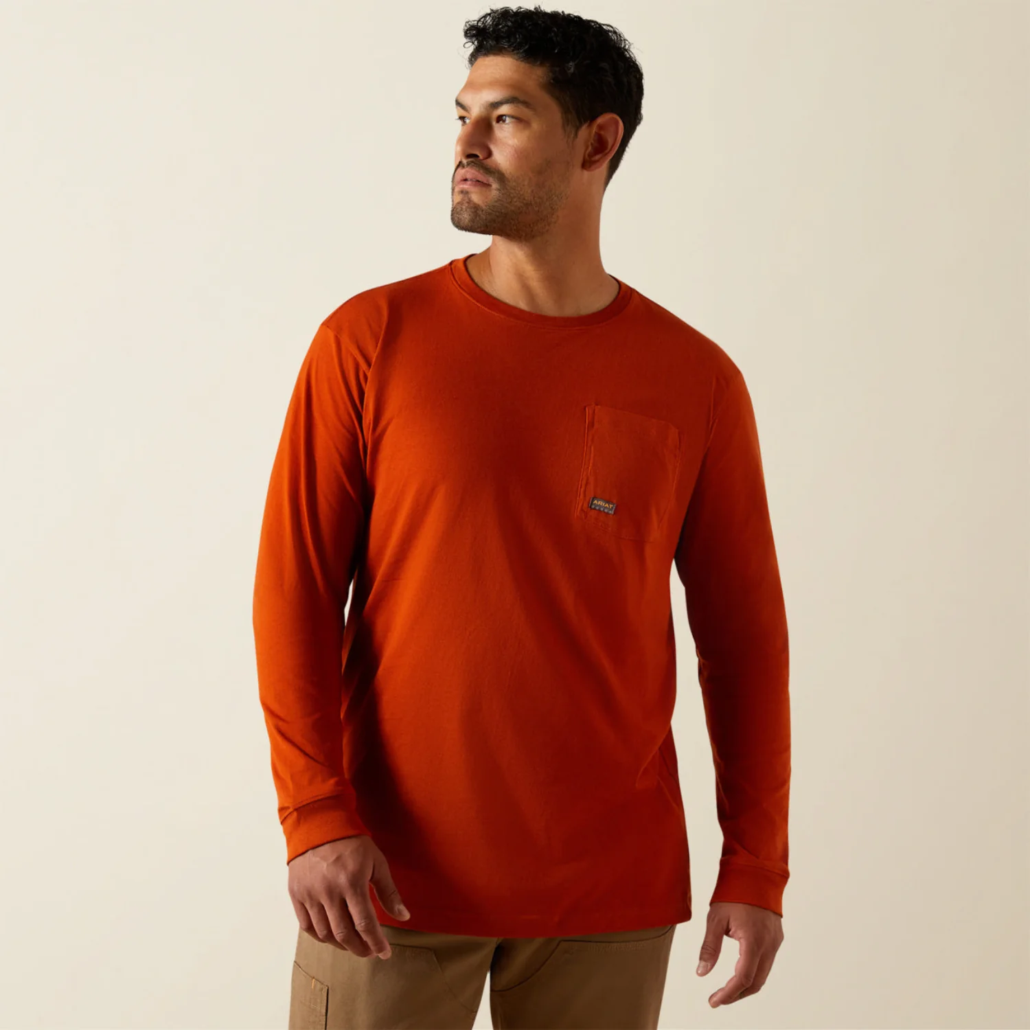 Ariat Men's Rebar® CottonStrong⢠Graphic Long Sleeve Pocket T-Shirt