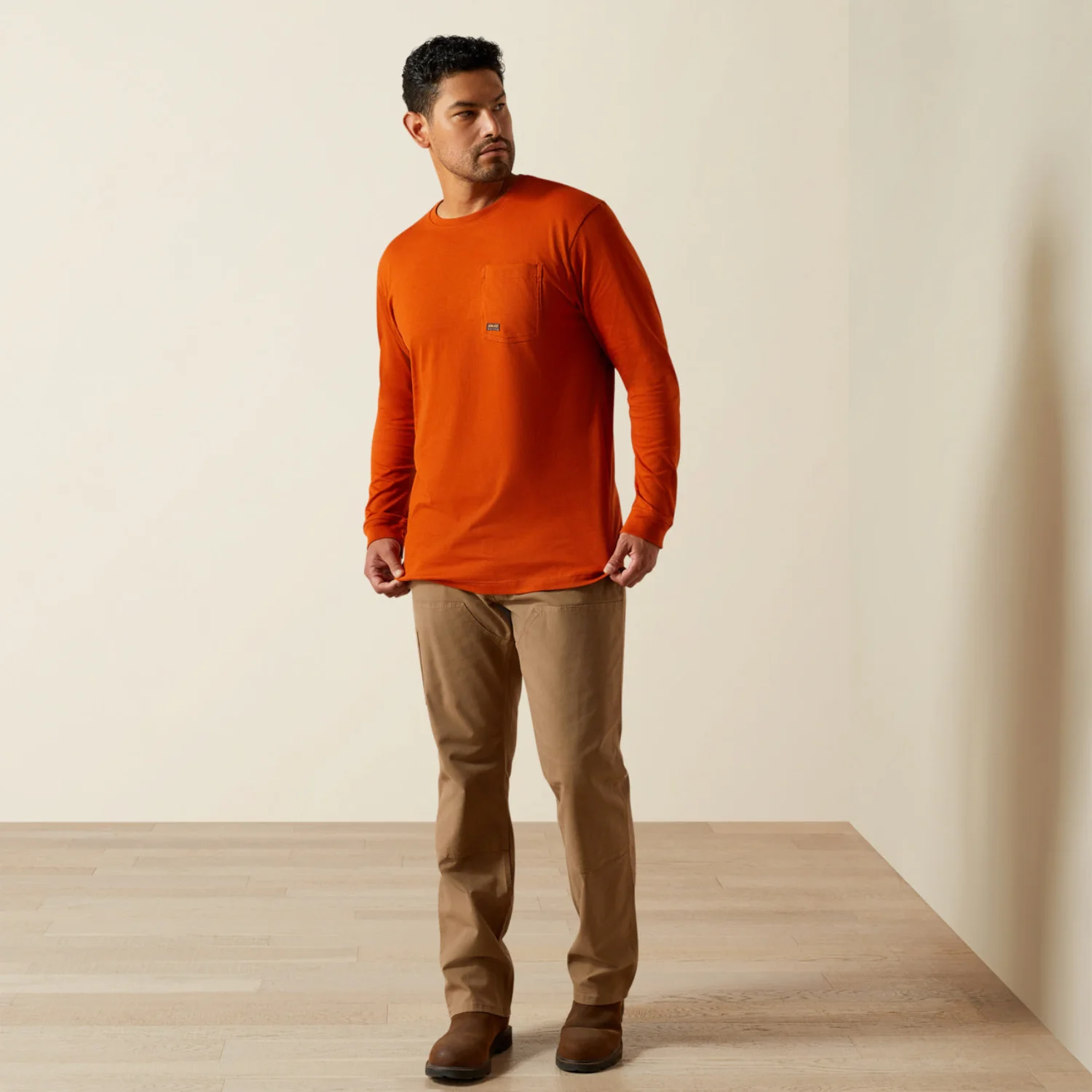 Ariat Men's Rebar® CottonStrong⢠Graphic Long Sleeve Pocket T-Shirt - Image 2