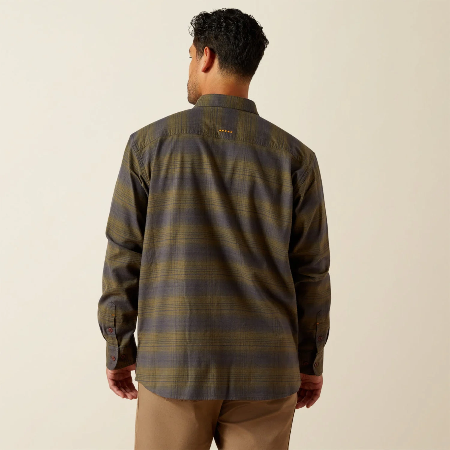 Ariat Men's Rebar™ Flannel DuraStretch Long Sleeve Work Shirt - Image 3