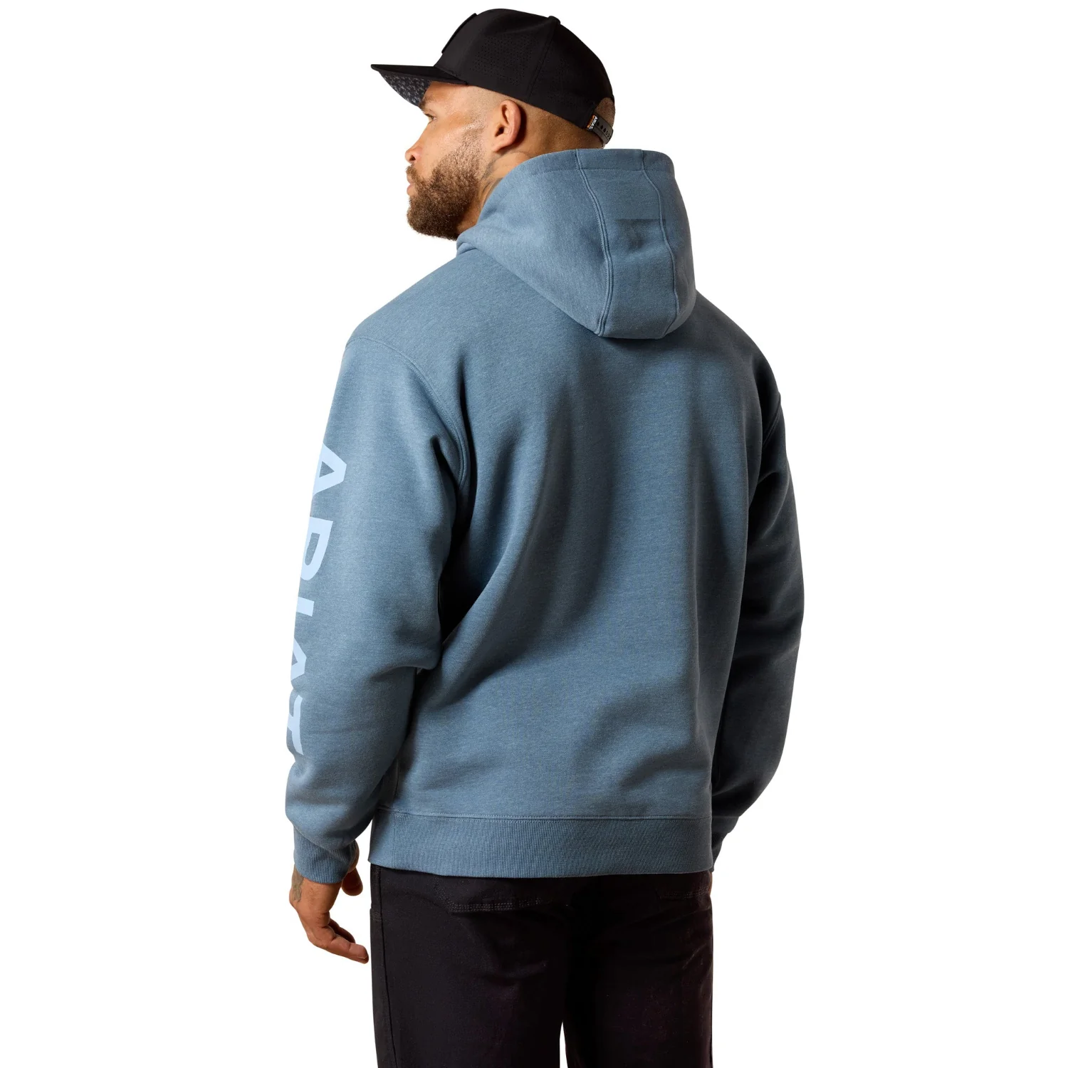 Ariat Men's Rebar Lightweight Logo Hoodie - Image 2