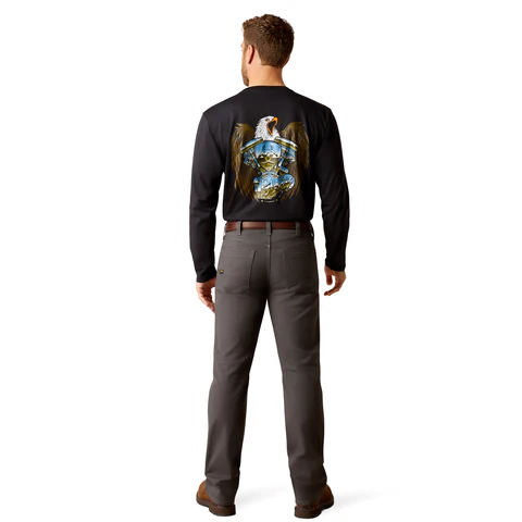 Ariat Men's Rebar M5 Straight DuraStretch Made Tough Straight Pant - Image 4