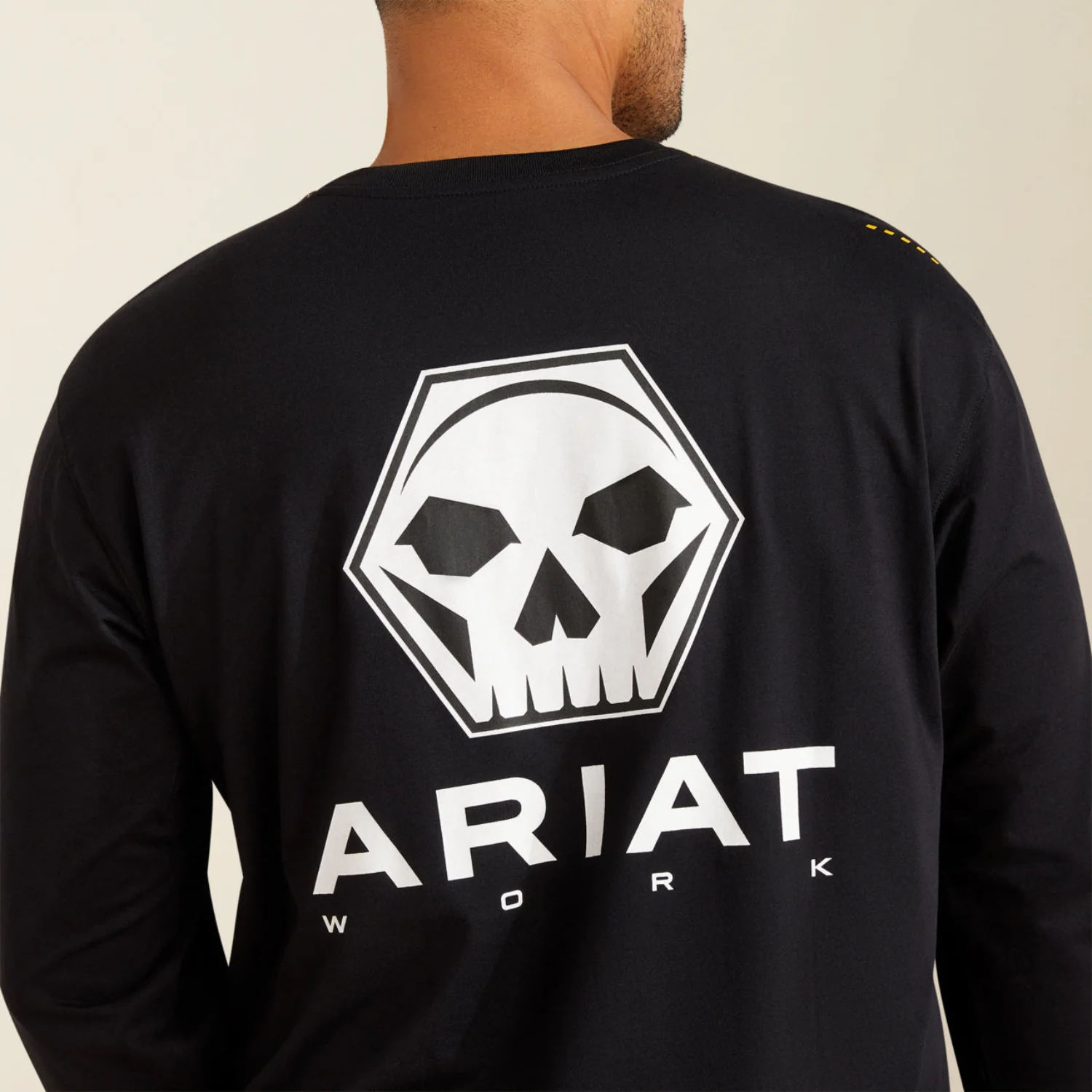 Ariat Men's Rebar Workman Bolt Skull Graphic Long Sleeve Tee - Image 5