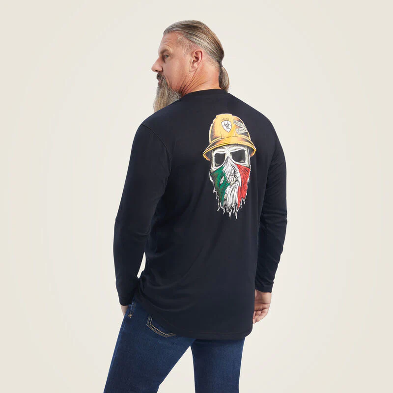 Ariat Men's Rebar Workman Born For This Graphic Long Sleeve Tee - Image 3