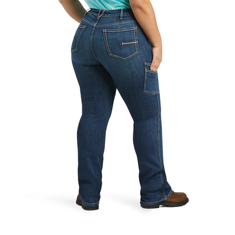 Ariat Women's Rebar Work Flex Perfect Rise Riveter Boot Cut Jean - Image 4