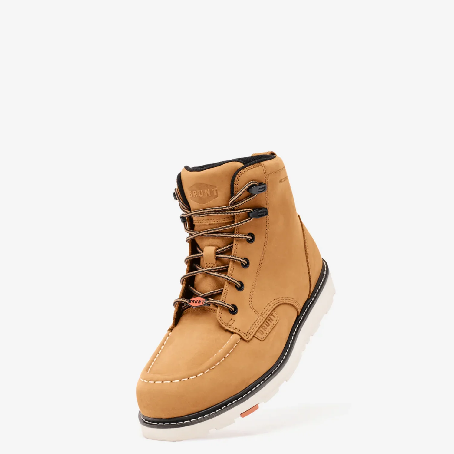 BRUNT Men's Marin 6" Waterproof Moc Toe Work Boot - Image 3