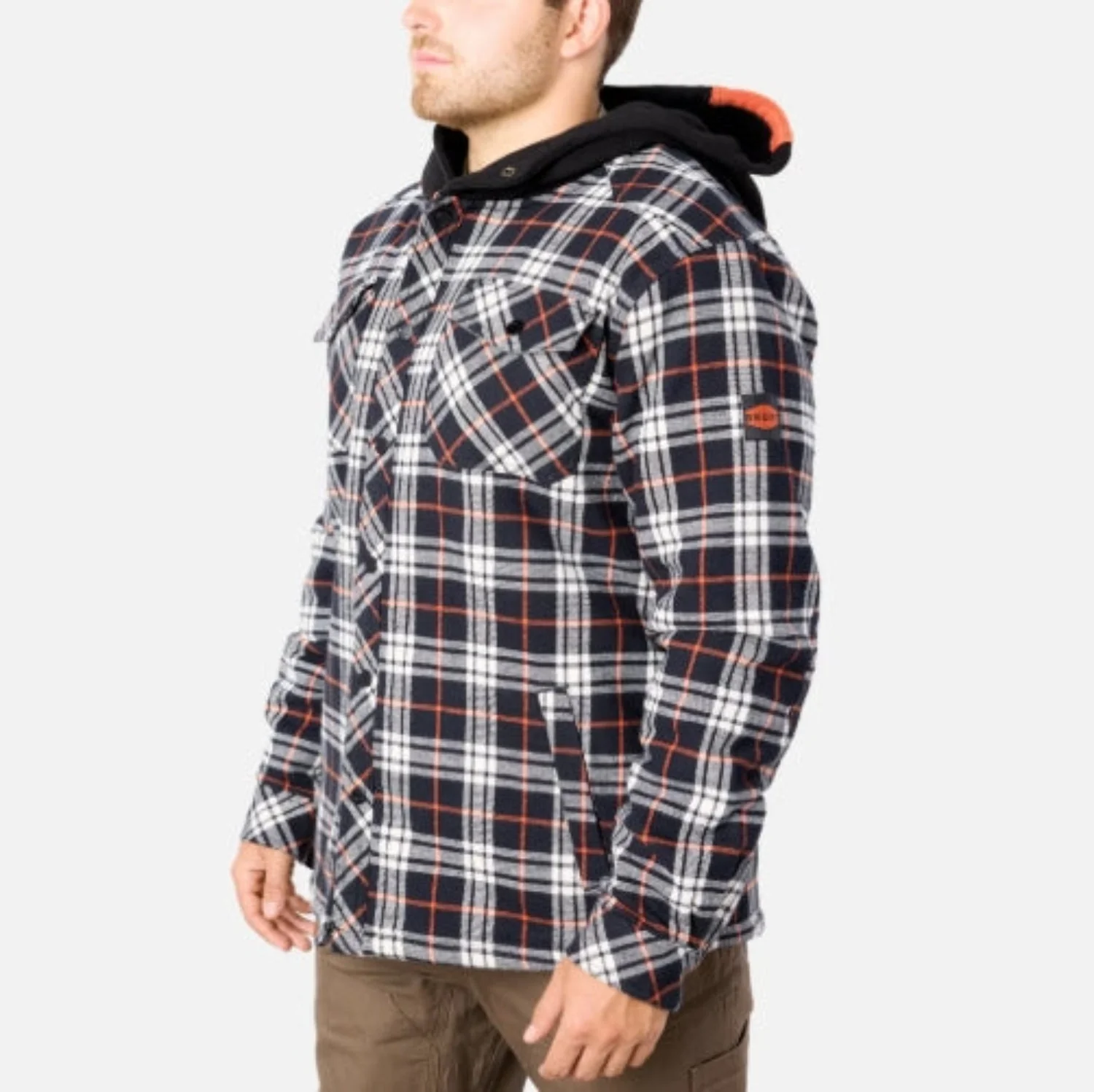 BRUNT Men's The Brunt Heavy Duty Hooded Snap Shirt Jac - Image 2