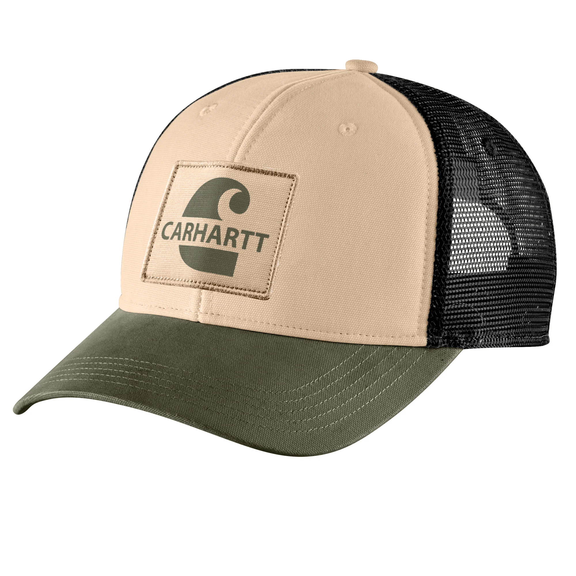 Carhartt Men's Canvas Mesh-Back Logo Graphic Cap - Image 5