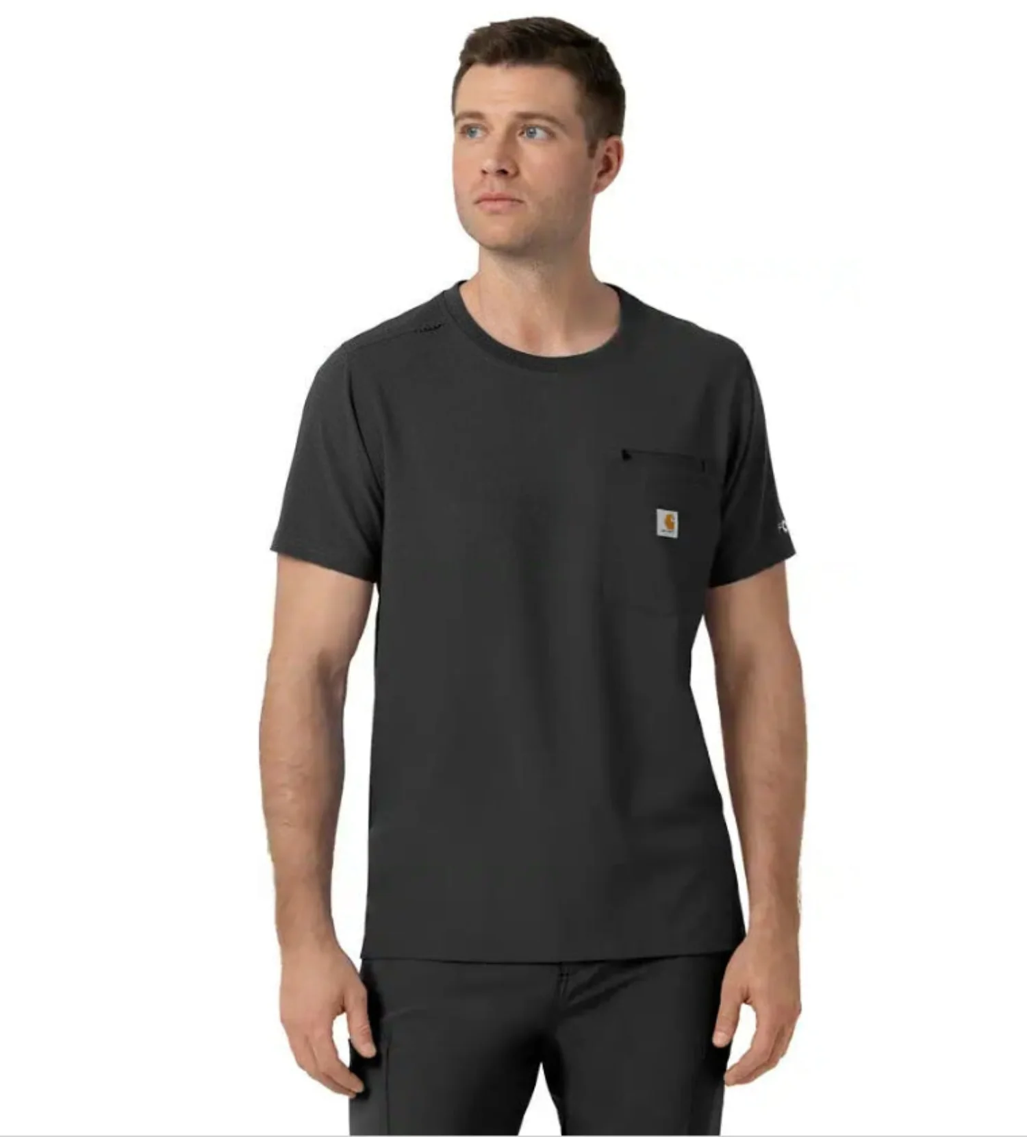 Carhartt Men's Cross Flex Crewneck Pocket Short Sleeve Scrub Top
