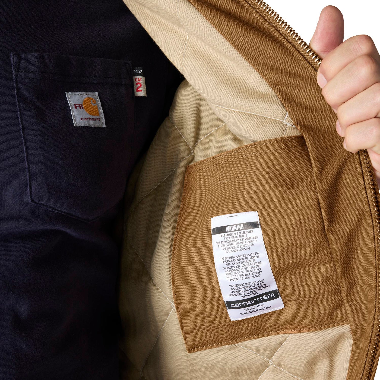 Carhartt Men's Flame Resistant Duck Insulated Active Jacket - Image 15