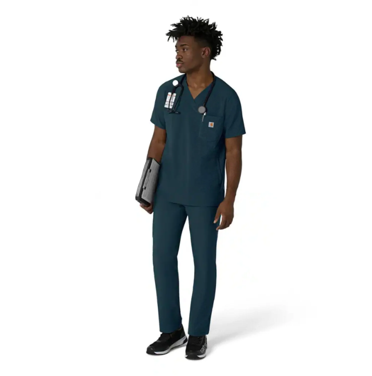 Carhartt Men's Force Cross Flex V-Neck Scrub Top - Image 21
