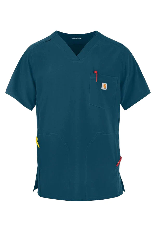 Carhartt Men's Force Cross Flex V-Neck Scrub Top - Image 7