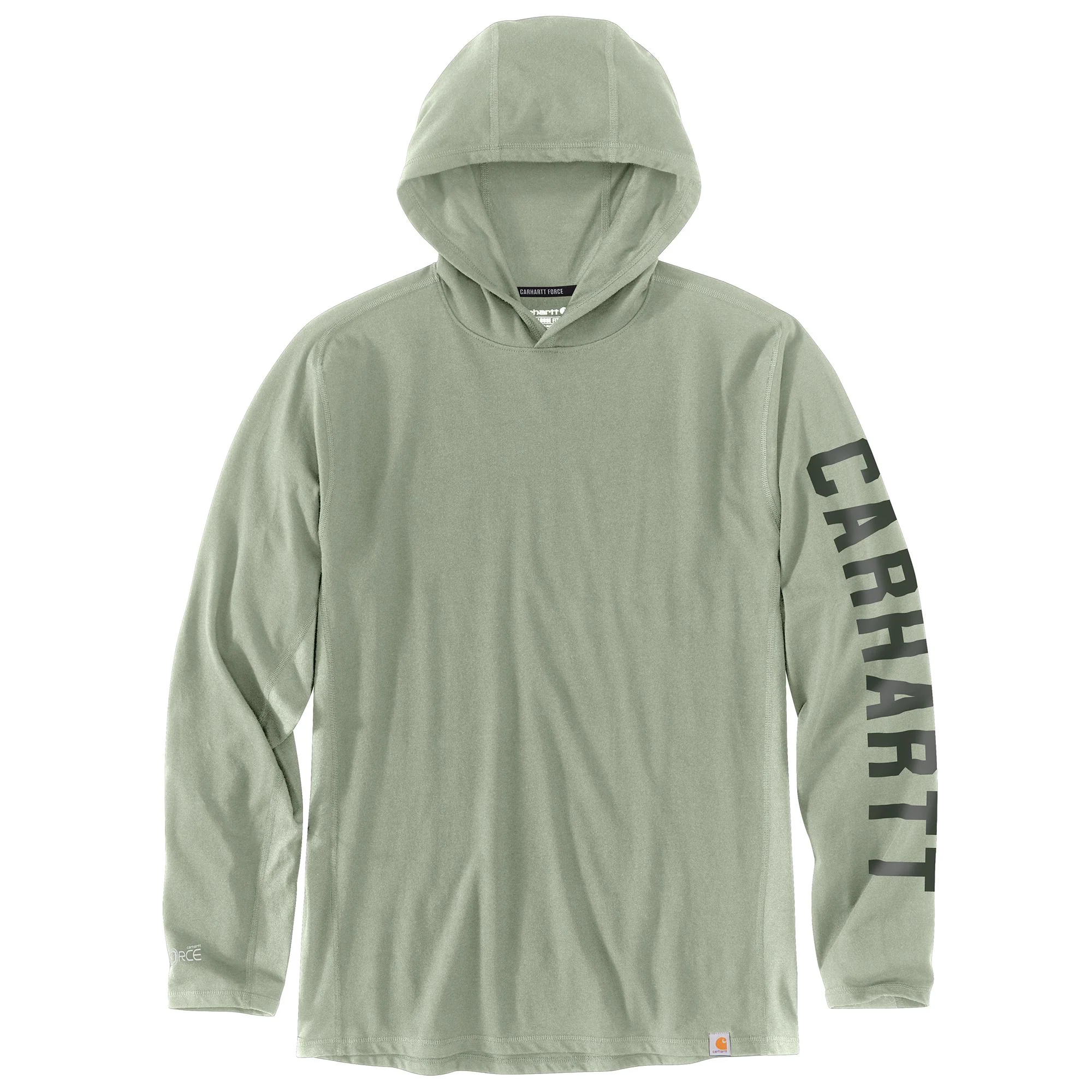 Carhartt Men's Force® Relaxed Fit Long Sleeve Logo Graphic Hooded Tee - Image 3