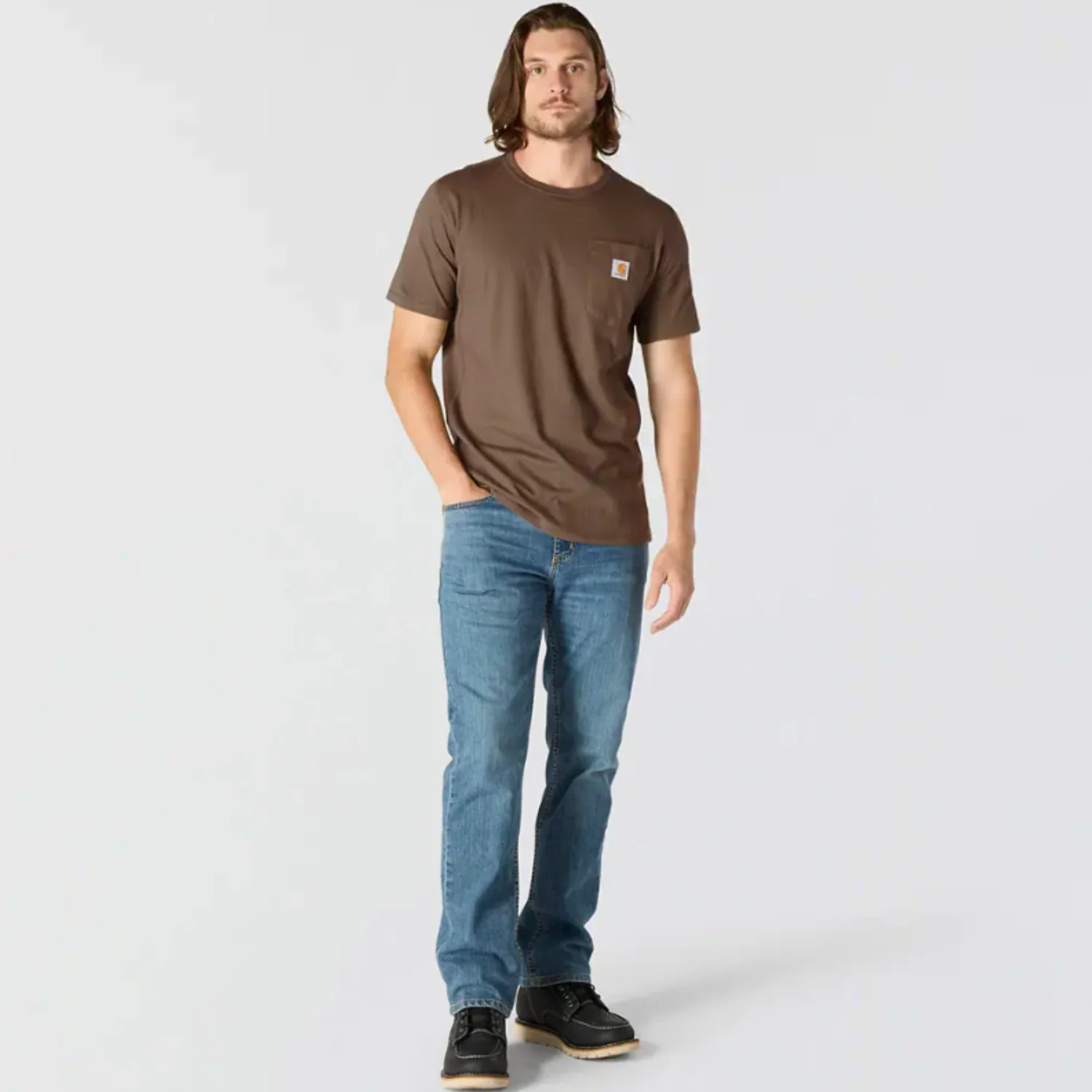 Carhartt Men's Force® Relaxed Fit Midweight Short Sleeve Pocket Tee - Image 2
