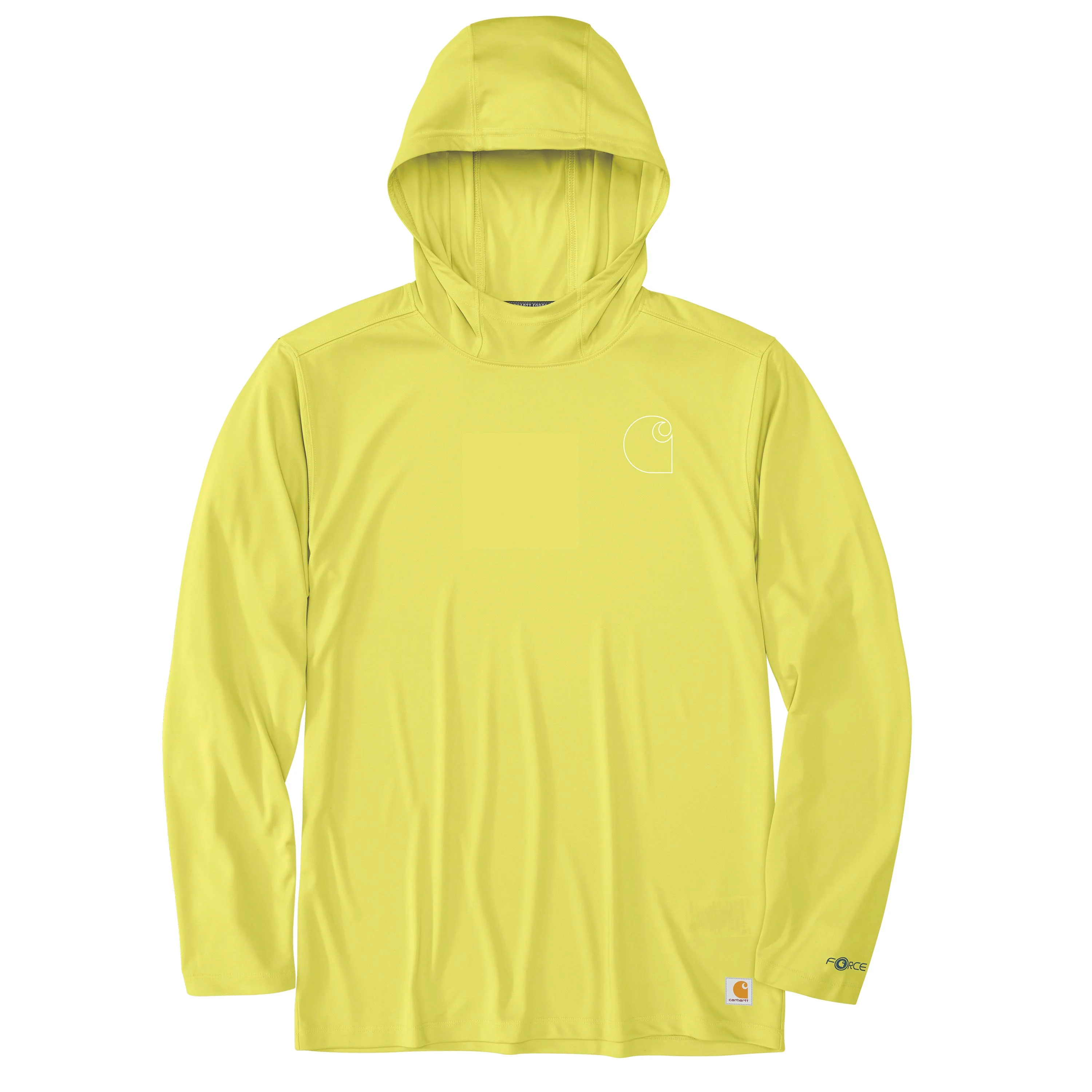 Carhartt Men's Force Sun Defender Hooded Logo Long Sleeve T-Shirt - Image 18