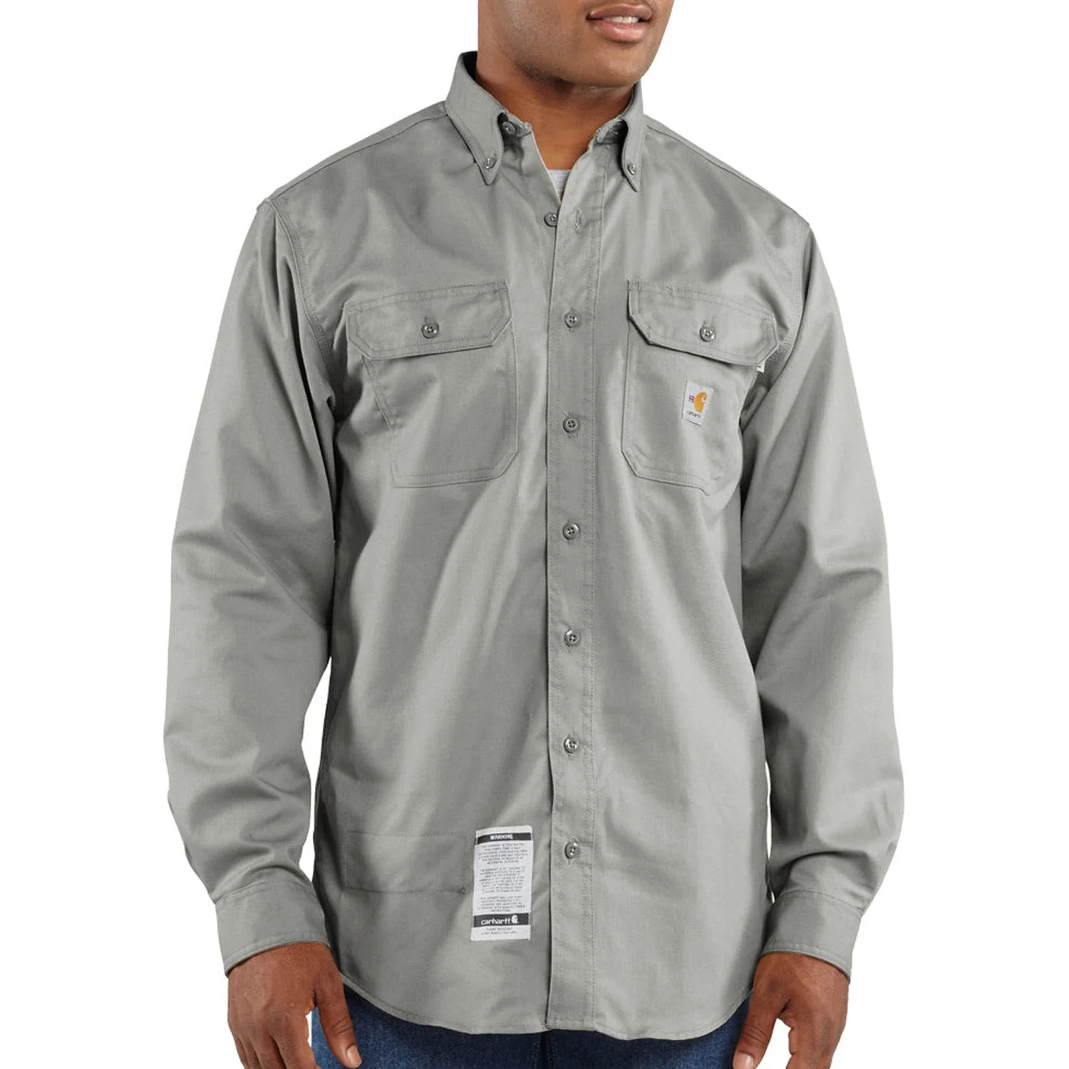 Carhartt Men's Flame Resistant Classic Twill Work Shirt - Image 3