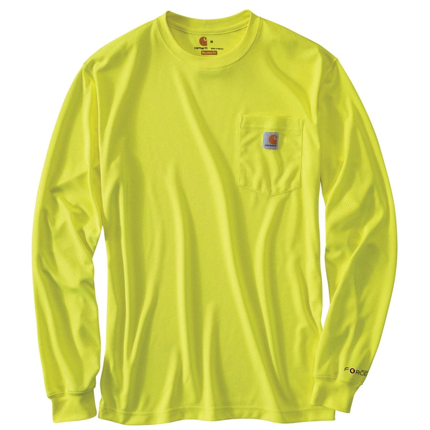 Carhartt Men's Force Color Enhanced Hi-Vis Long Sleeve T-Shirt - Image 3