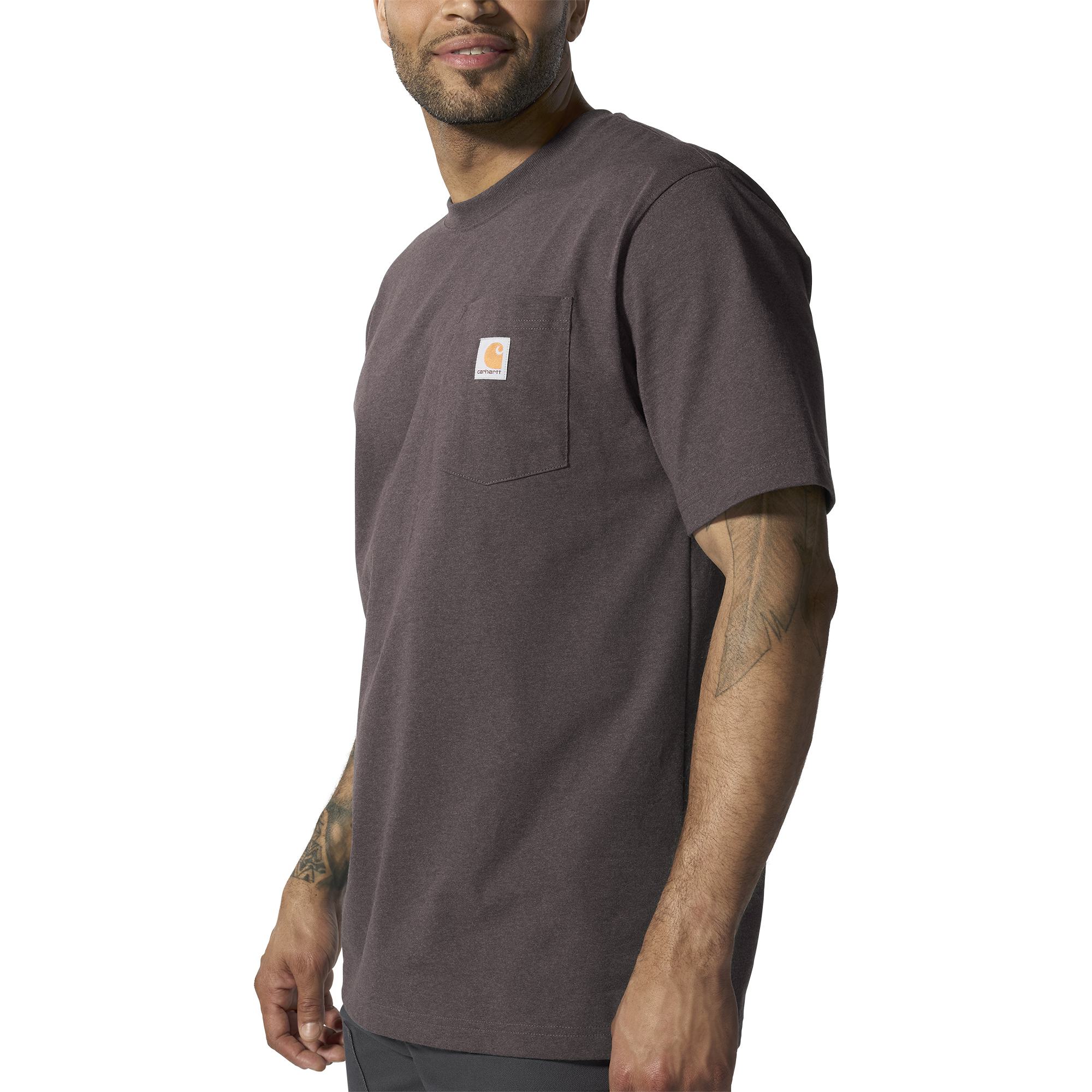Carhartt Men's Loose Fit Heavyweight Short-Sleeve Pocket T-Shirt - Image 11