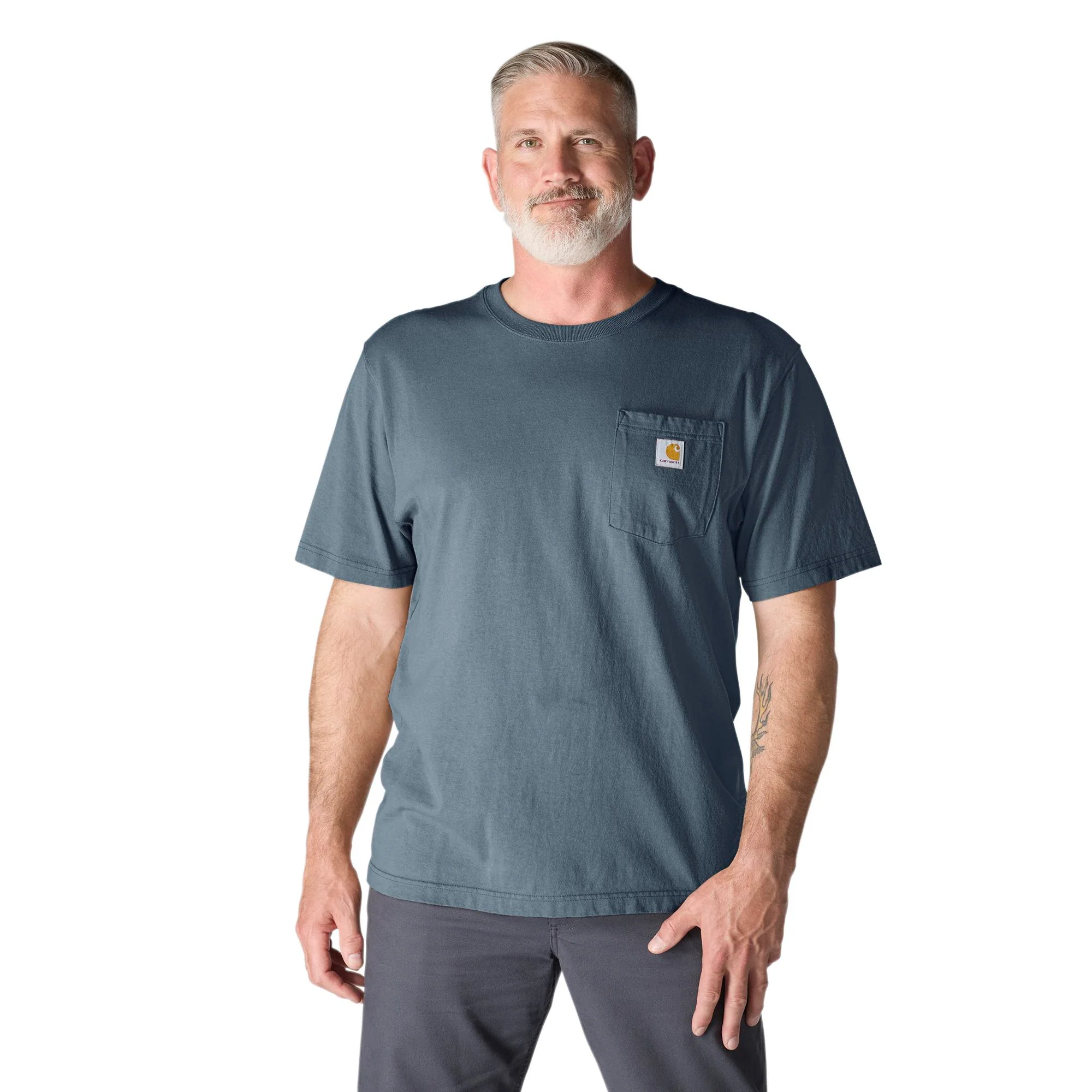Carhartt Men's Loose Fit Heavyweight Short-Sleeve Pocket T-Shirt - Image 13