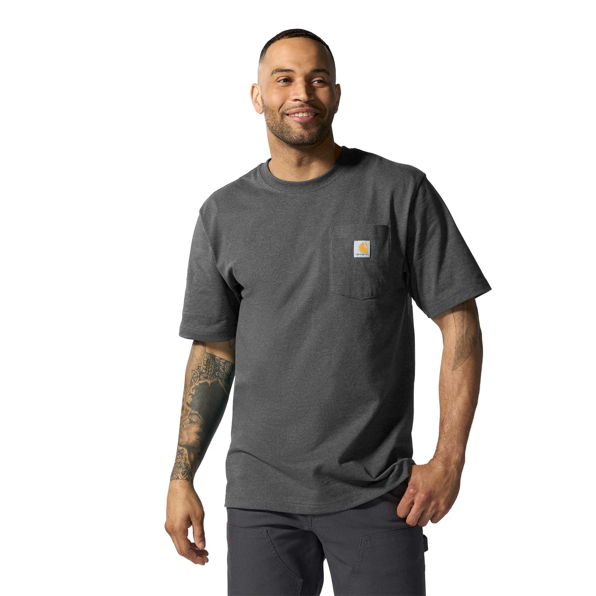 Carhartt Men's Loose Fit Heavyweight Short-Sleeve Pocket T-Shirt - Image 19