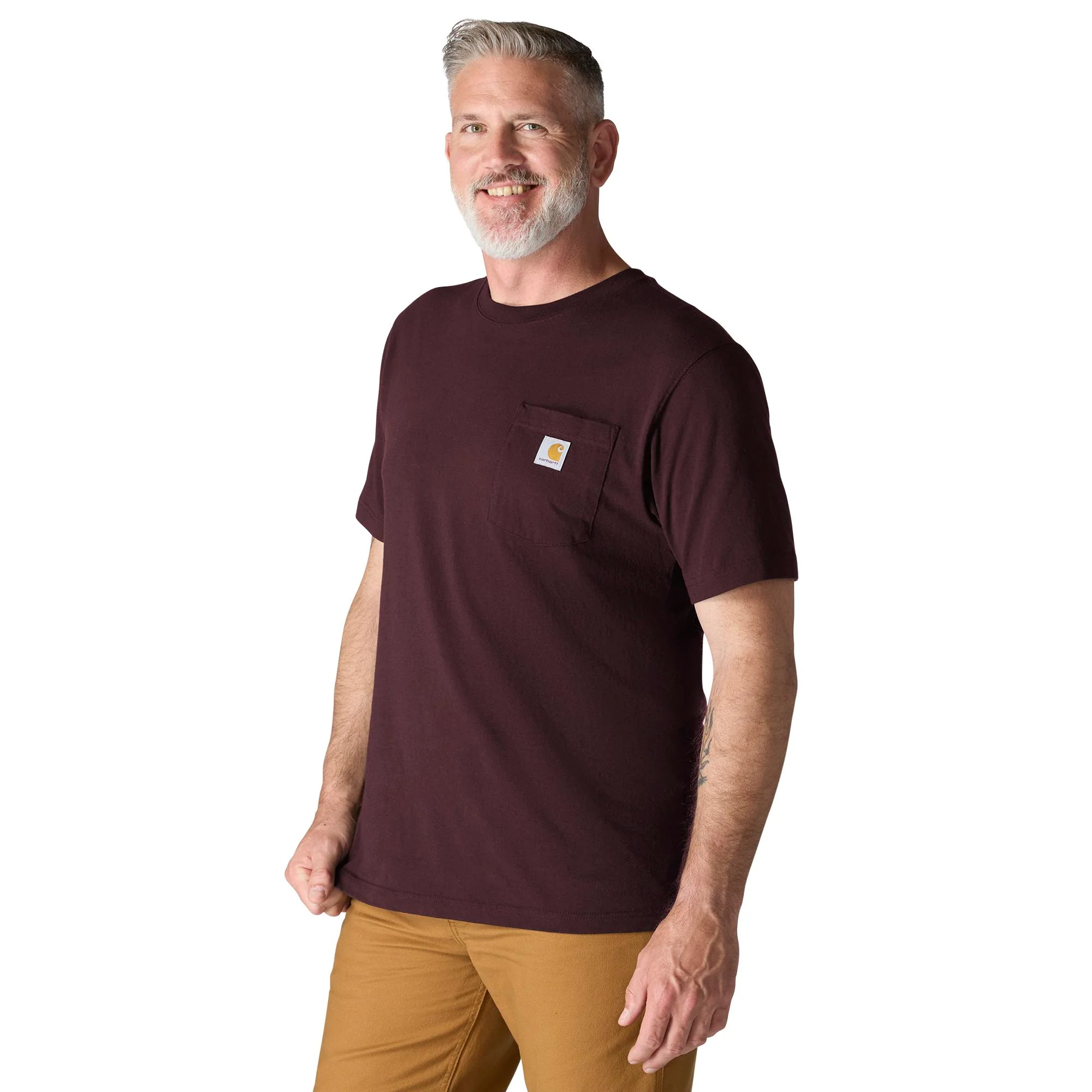 Carhartt Men's Loose Fit Heavyweight Short-Sleeve Pocket T-Shirt - Image 37