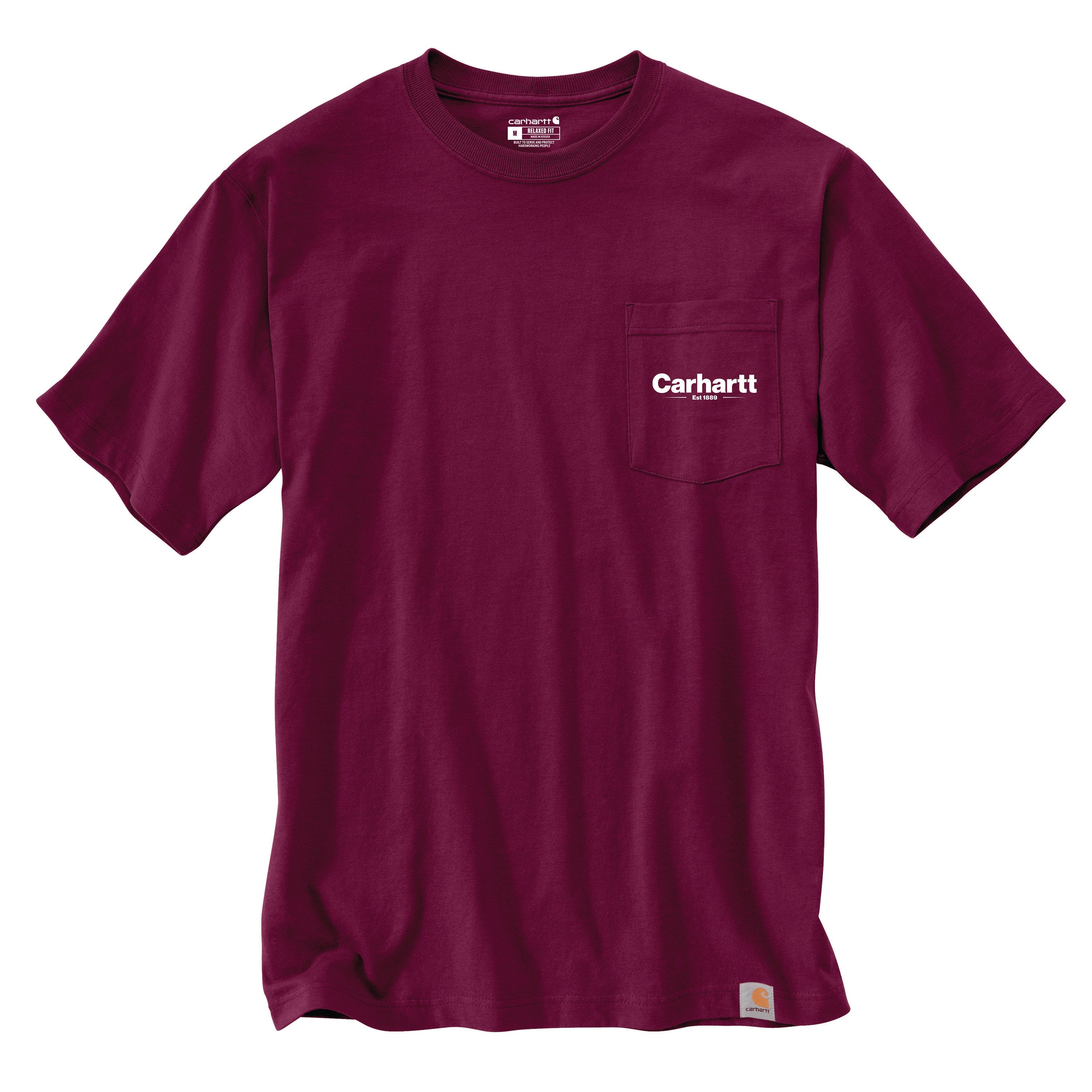 Carhartt Men's Relaxed Fit Heavyweight Short Sleeve Pocket Line Graphic T-Shirt - Image 5