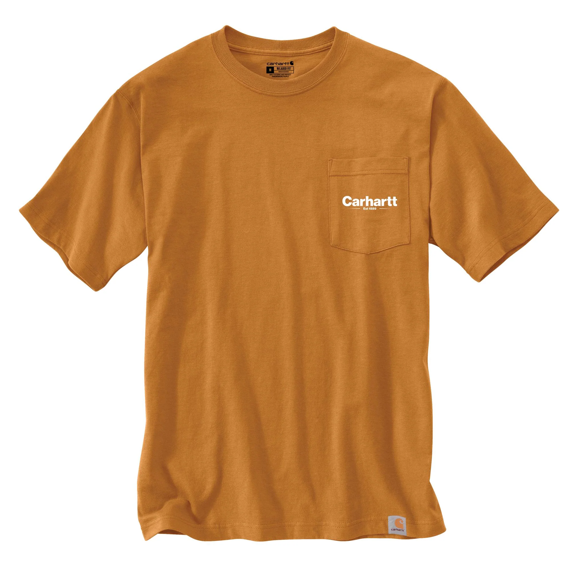 Carhartt Men's Relaxed Fit Heavyweight Short Sleeve Pocket Line Graphic T-Shirt - Image 8
