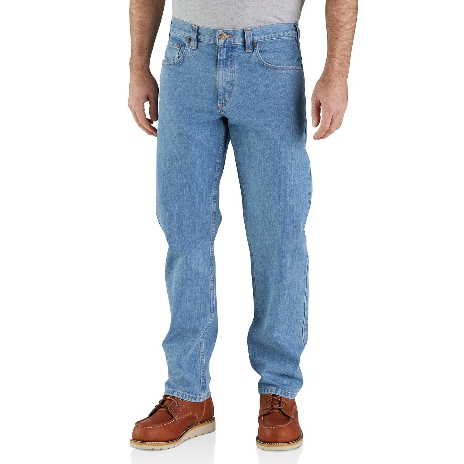 Carhartt Men's Relaxed Fit Straight Leg 5-Pocket Jean - Image 3
