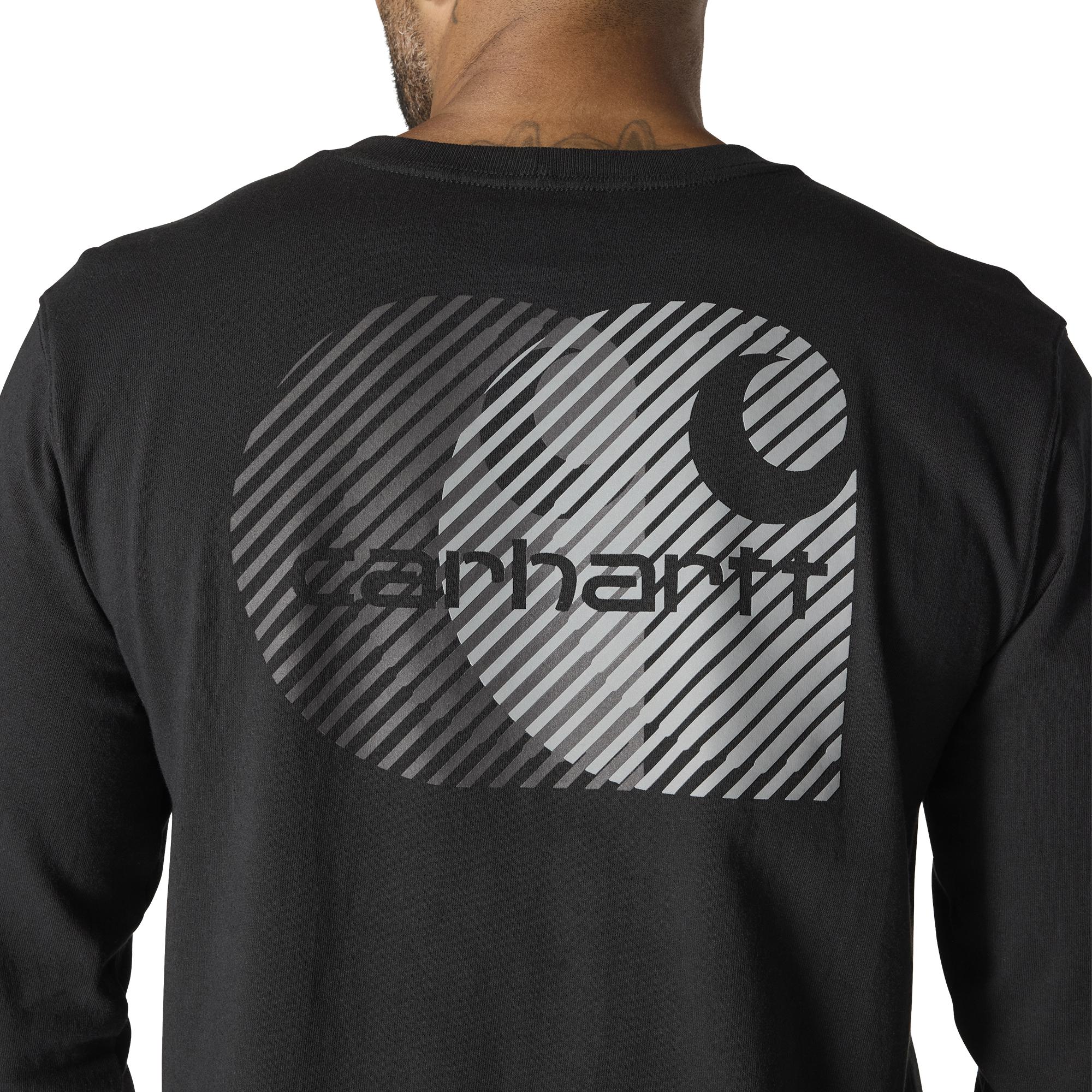 Carhartt Men's Relaxed Fit Heavyweight Pocket Long Sleeve Graphic T-Shirt - Image 9
