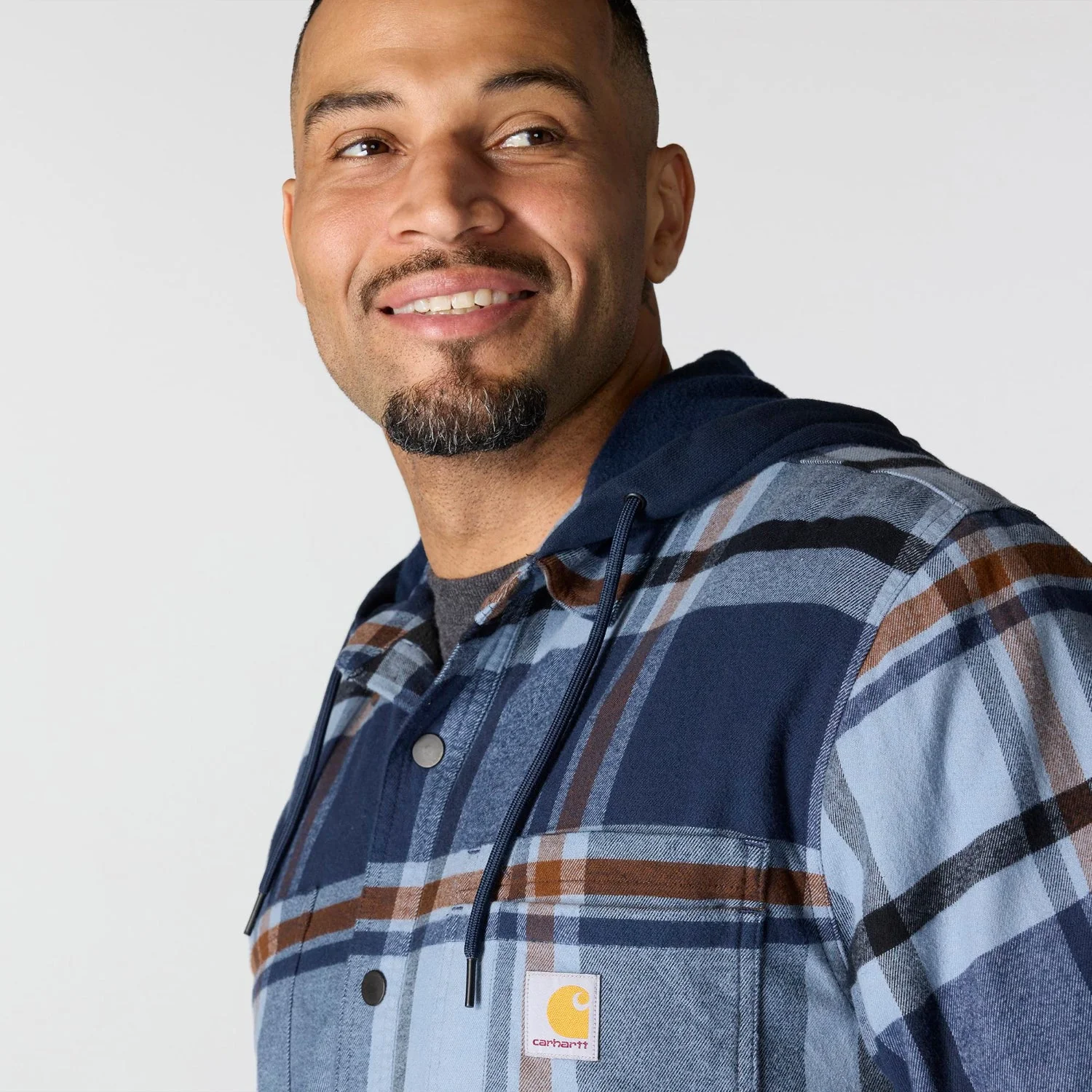 Carhartt Men's Rugged Flex Fleece Lined Long Sleeve Flannel Shirt Jac - Image 3
