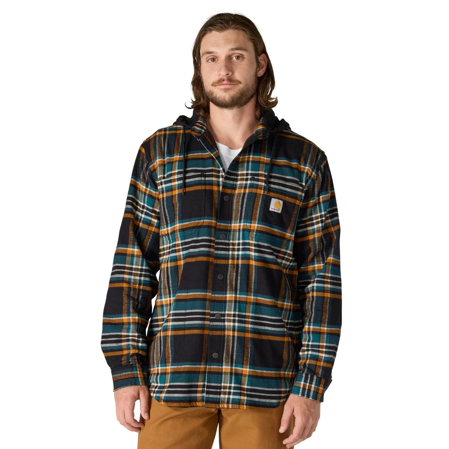Carhartt Men's Rugged Flex Fleece Lined Long Sleeve Flannel Shirt Jac - Image 8