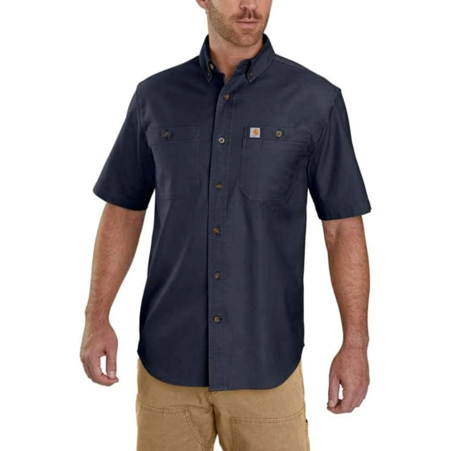 Carhartt Men's Rugged Flex® Relaxed Fit Midweight Canvas Work Shirt - Image 3