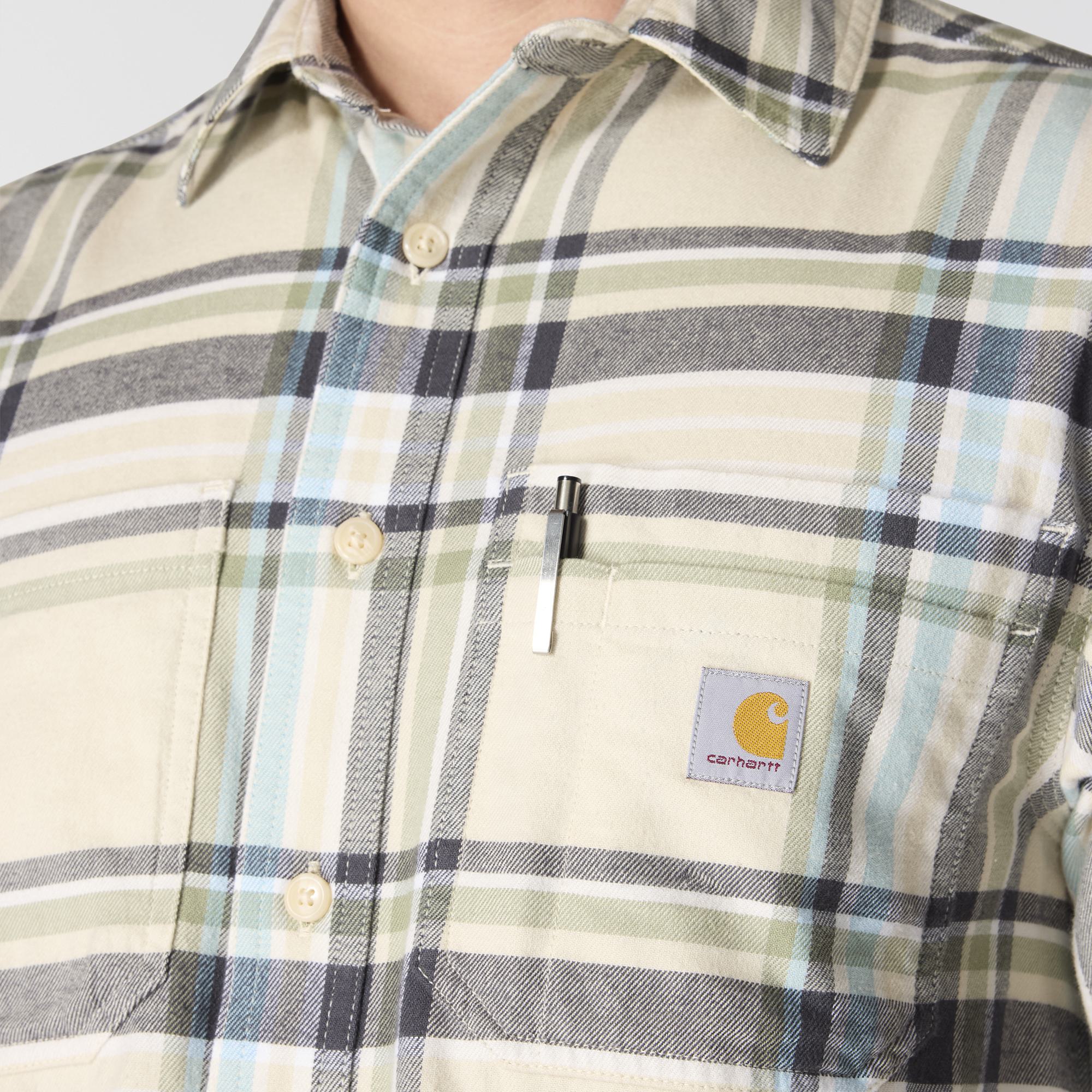Carhartt Men's Rugged Flex™ Relaxed Fit Midweight Flannel Plaid Work Shirt - Image 2