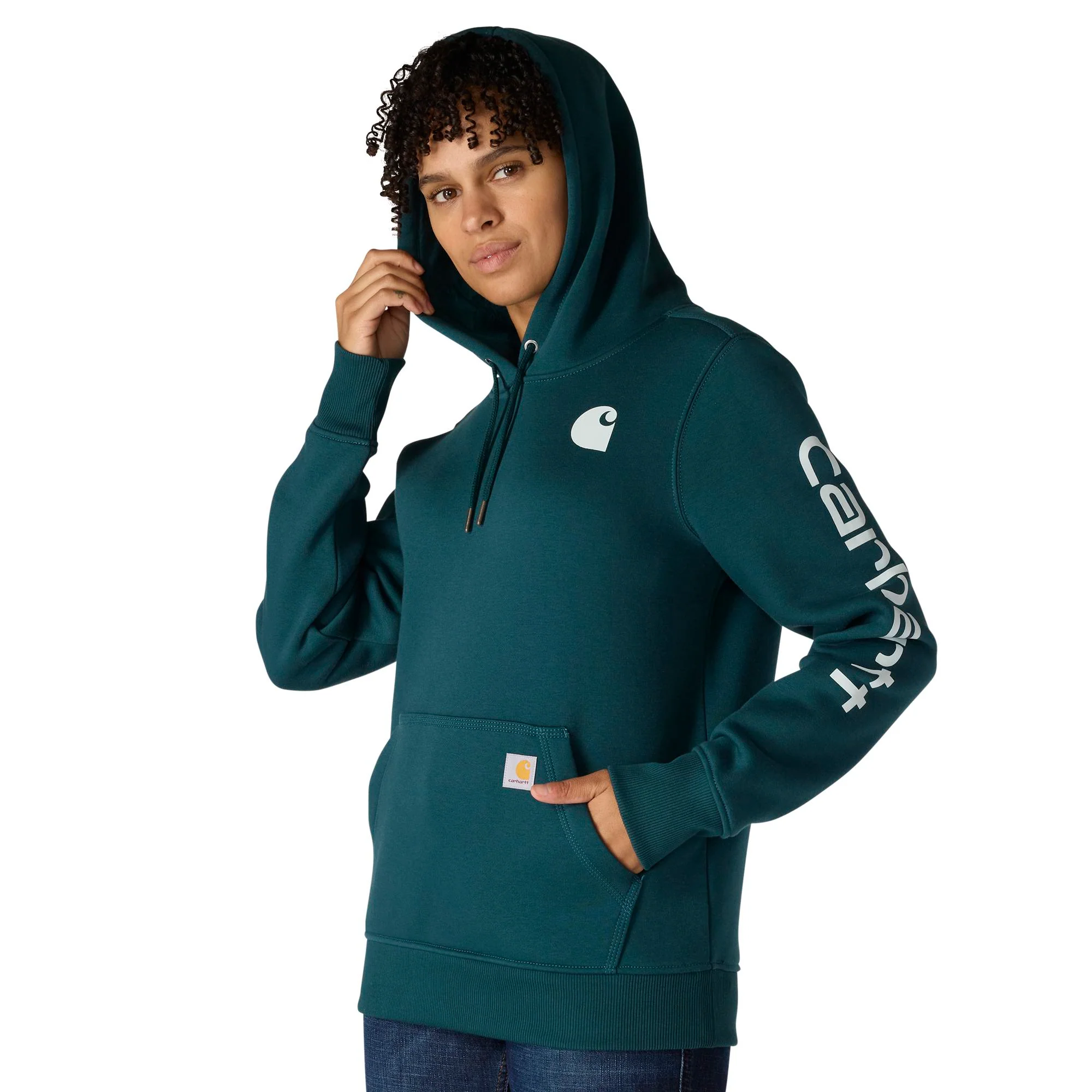 Carhartt Women's Clarksburg Graphic Sleeve Hoodie - Image 22