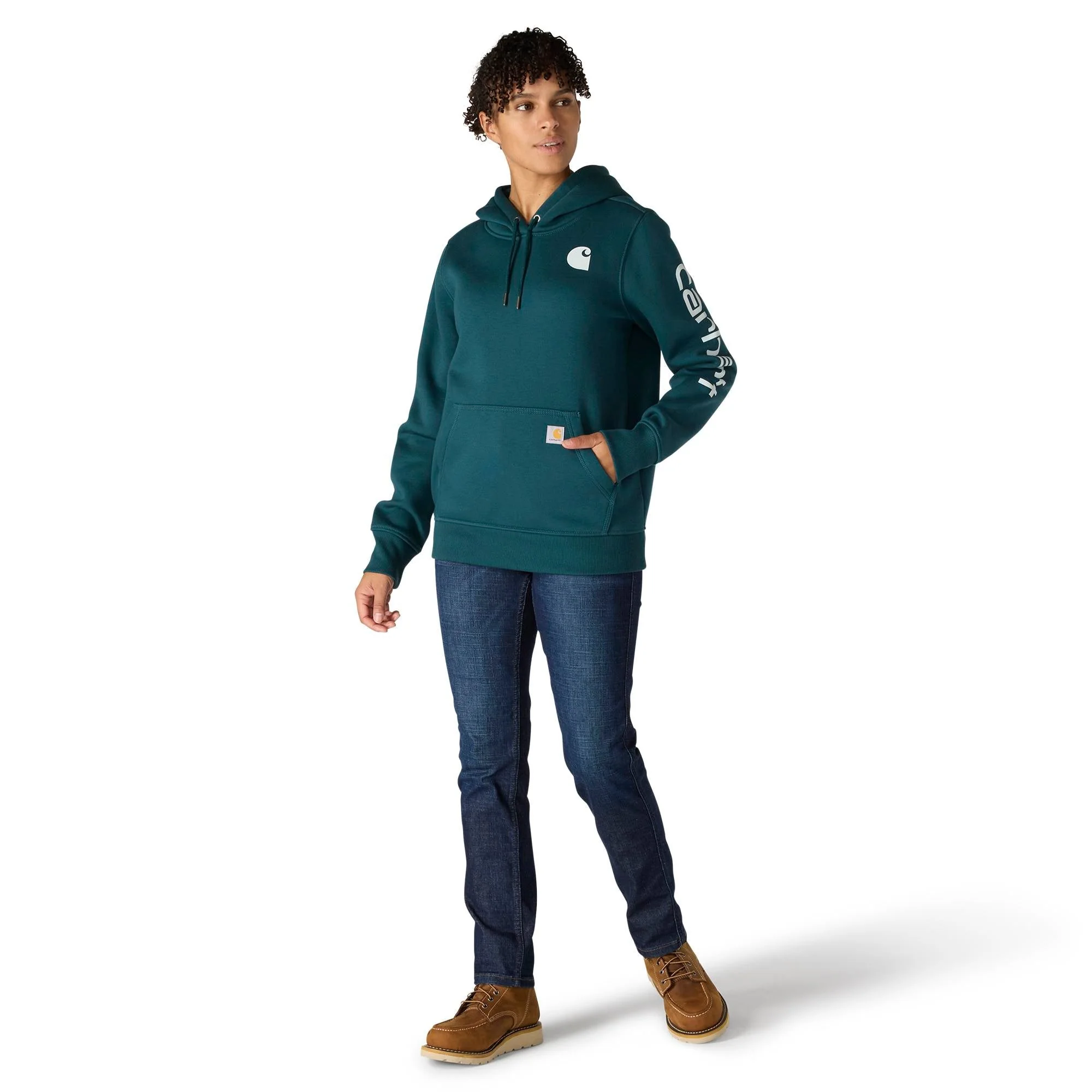 Carhartt Women's Clarksburg Graphic Sleeve Hoodie - Image 26