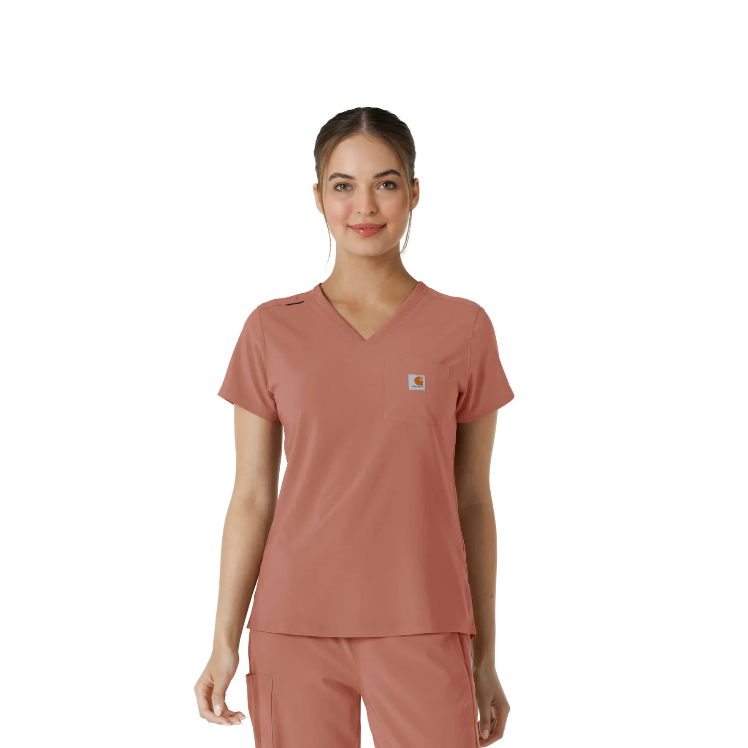 Carhartt Women's Force Cross Flex Tuck-In Scrub Top - Image 15