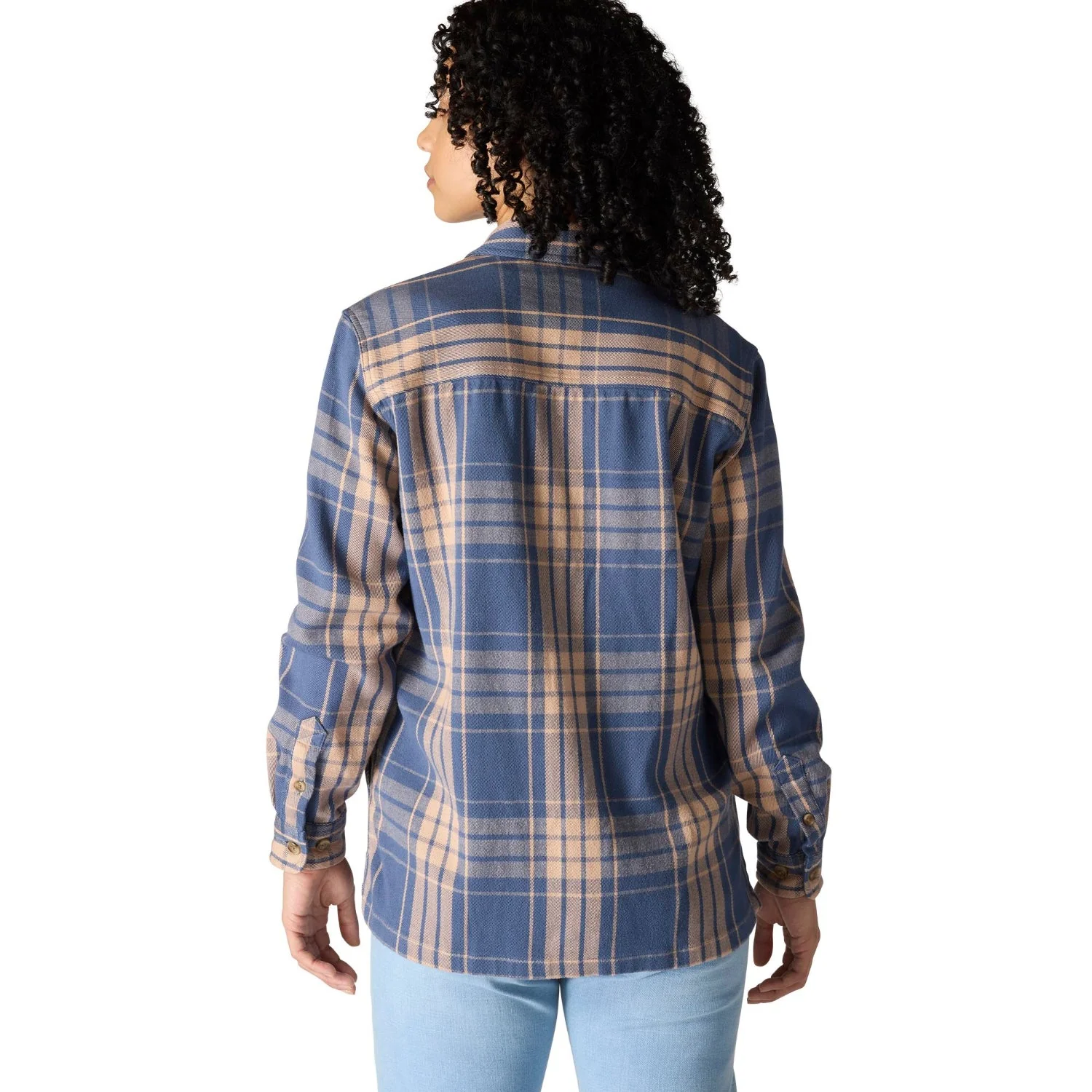 Carhartt Women's TENCELâ„¢ Loose Fit Twill Plaid Long Sleeve Work Shirt - Image 11