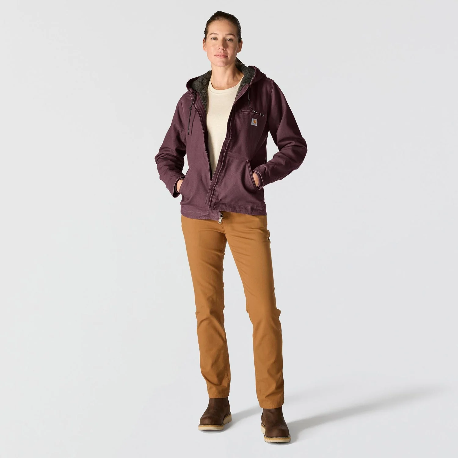 Carhartt Women's Washed Duck Sherpa Jacket - Image 30
