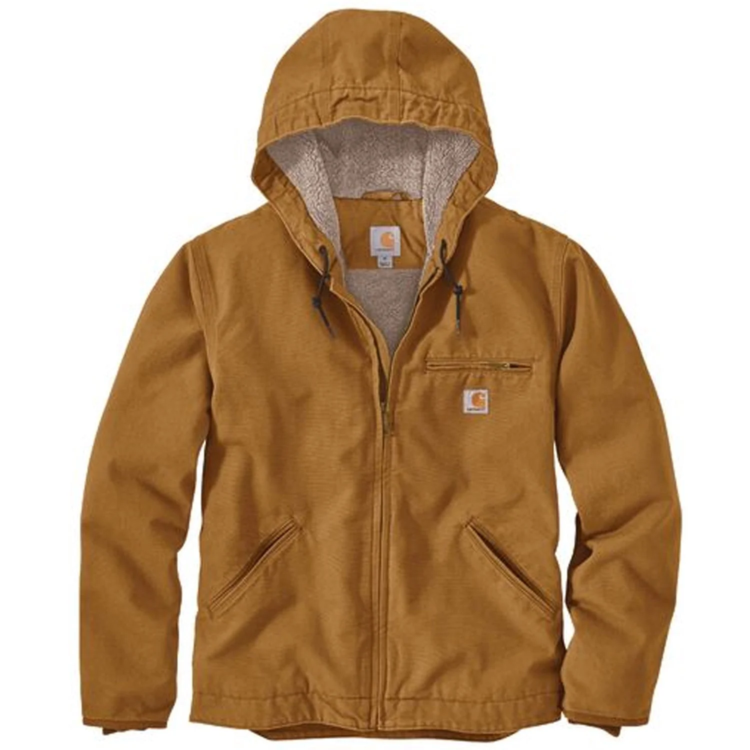 Carhartt Men's Heavyweight Washed Duck Sherpa-Lined Jacket - Image 4