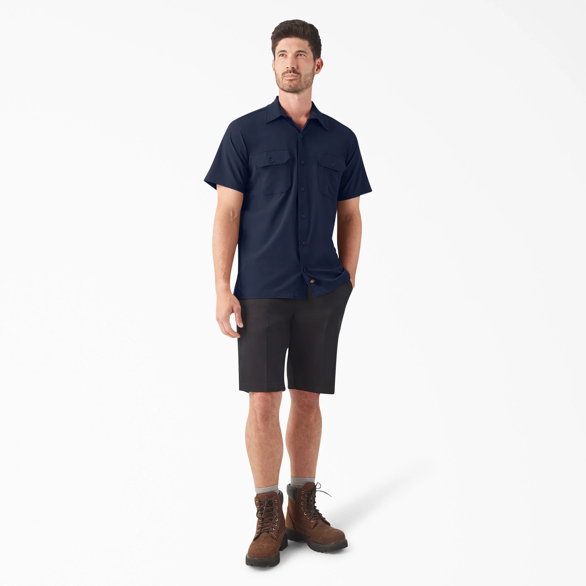 Dickies Men's Performance Button-Down Short Sleeve Work Shirt - Image 10