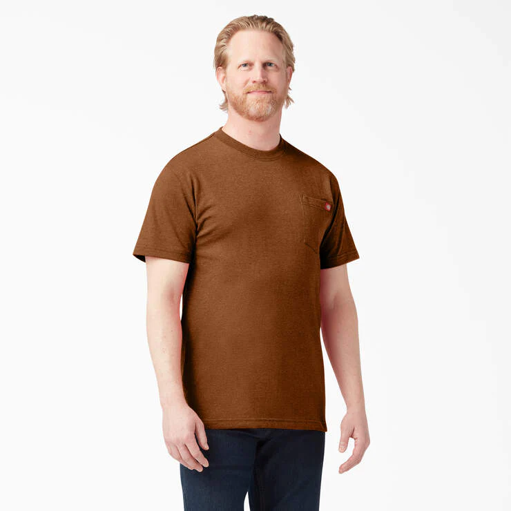 Dickies Men's Heavyweight Heathered Short Sleeve Pocket T-Shirt - Image 9