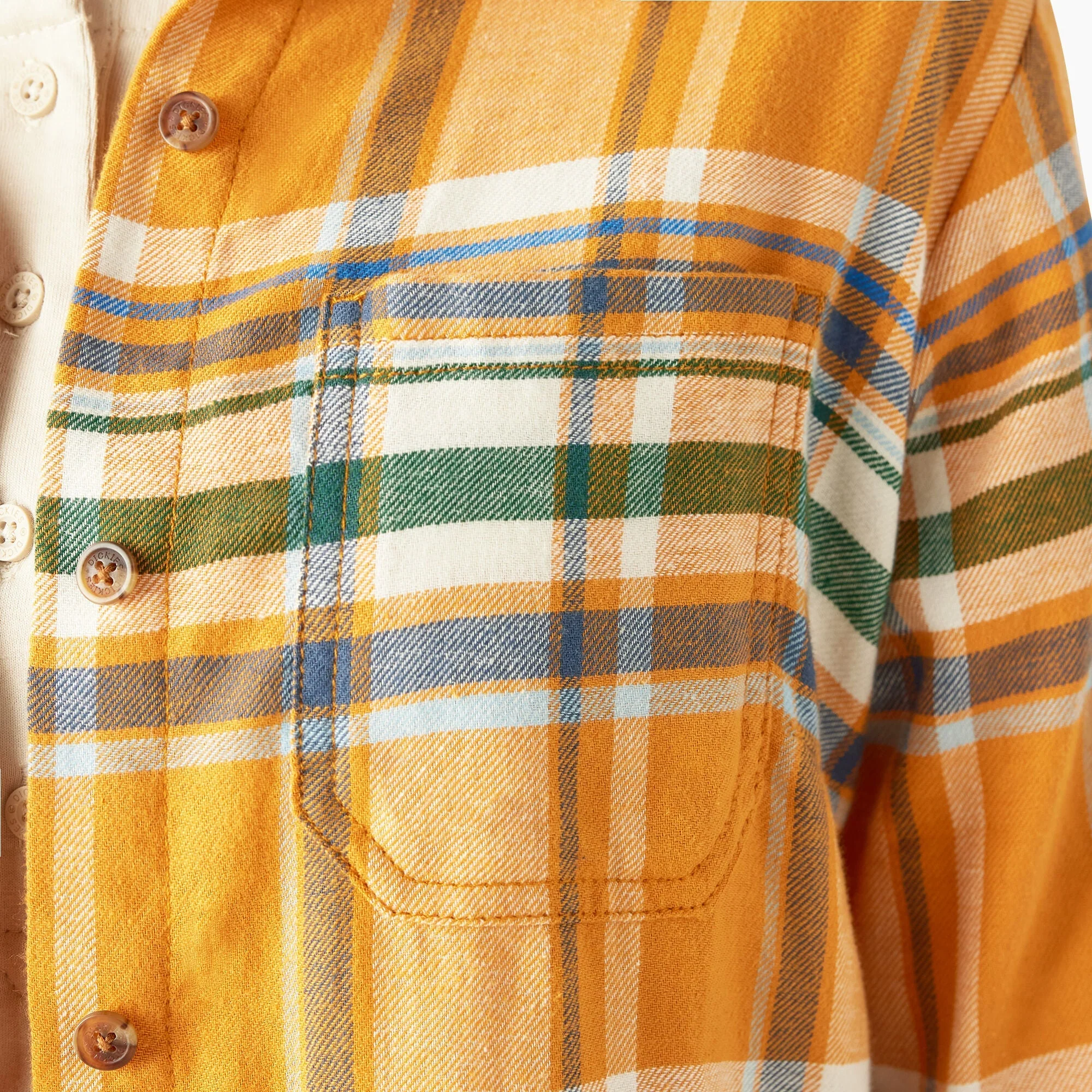 Dickies Women's Plaid Long Sleeve Flannel Shirt - Image 21