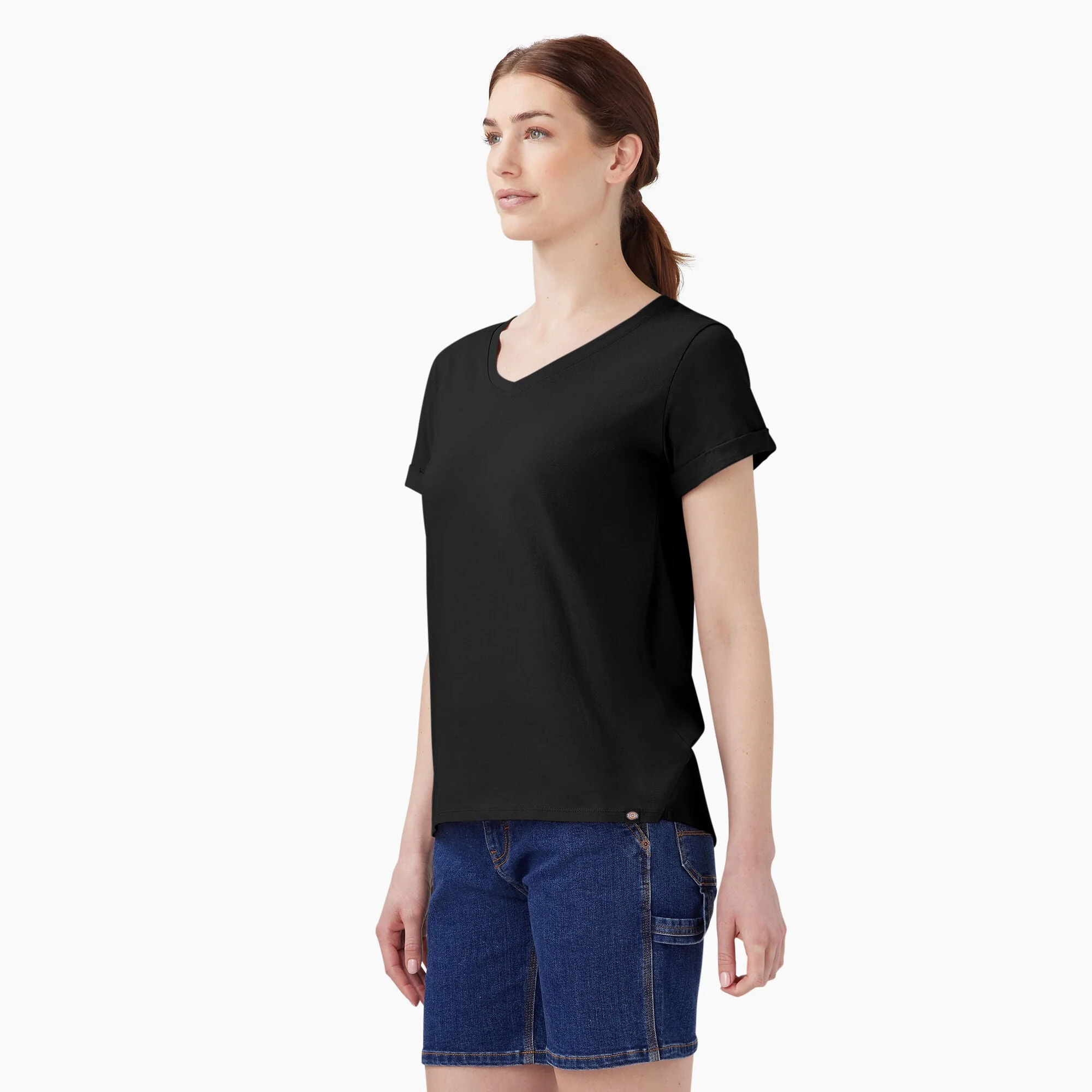Dickies Women's V-Neck T-Shirt - Image 3