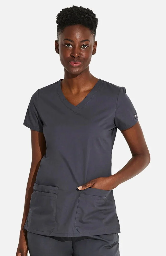 Dickies Women's 5-Pocket Shaped V-Neck Scrub Top - Image 4