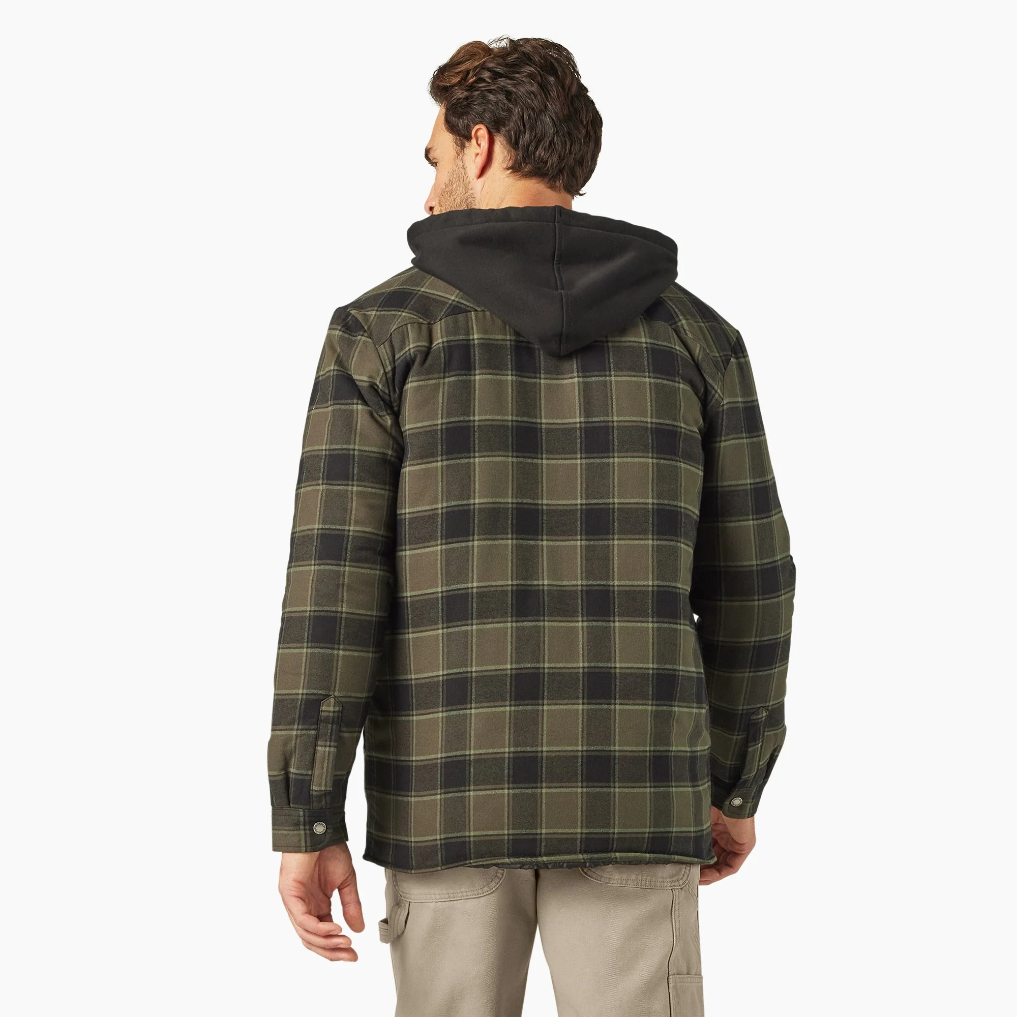 Dickies Men's Durable Water Repellent Hooded Flannel Shirt Jac - Image 2